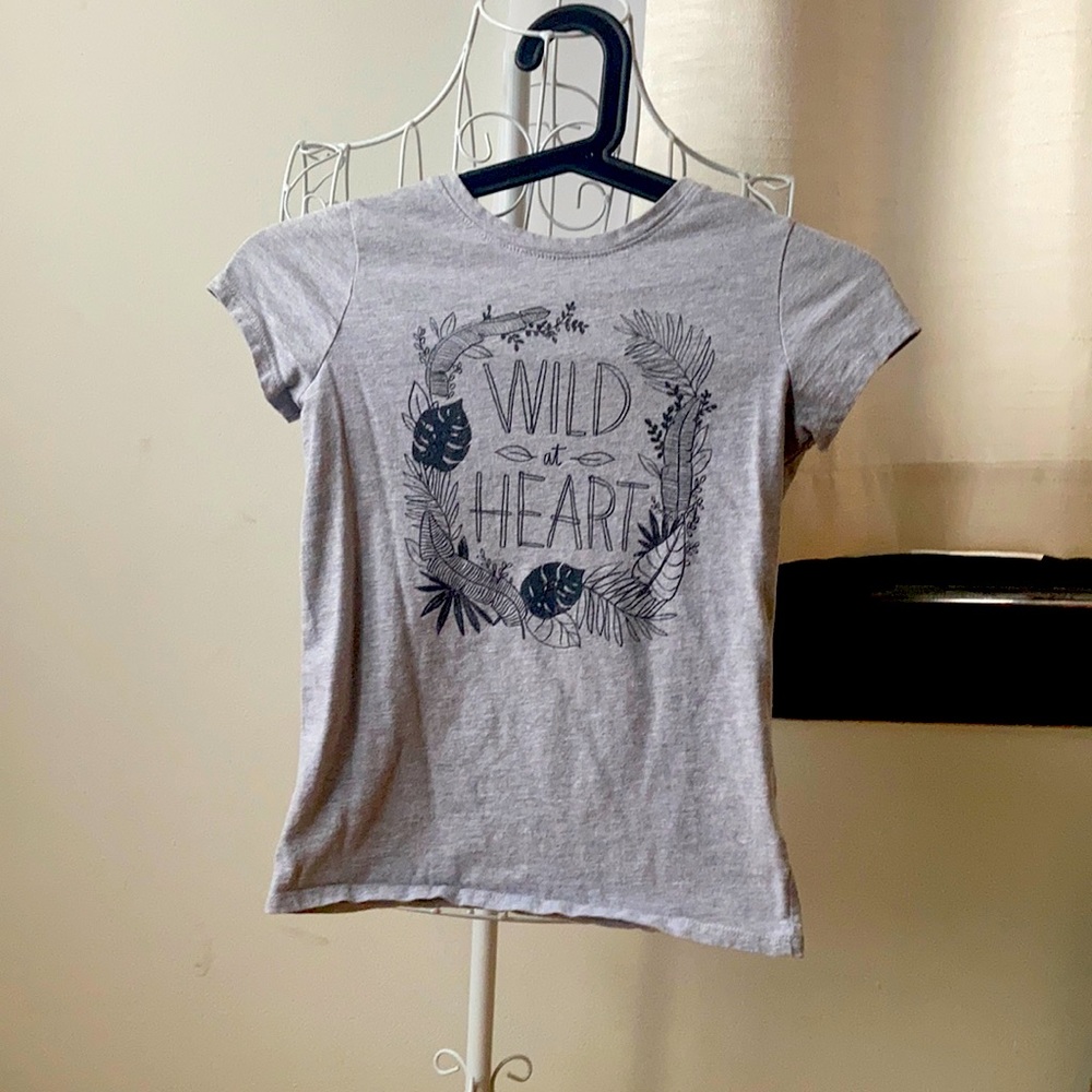 Cat & Jack Grey Tee “Wild At Heart”